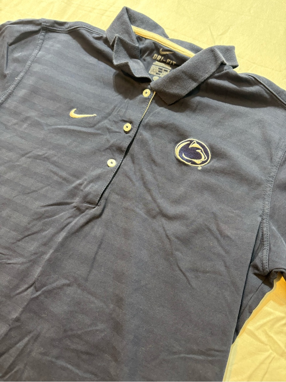 Vintage 2010 Women Nike Dri-FIT Penn State Nittany Lions Polo Shirt Embroidered